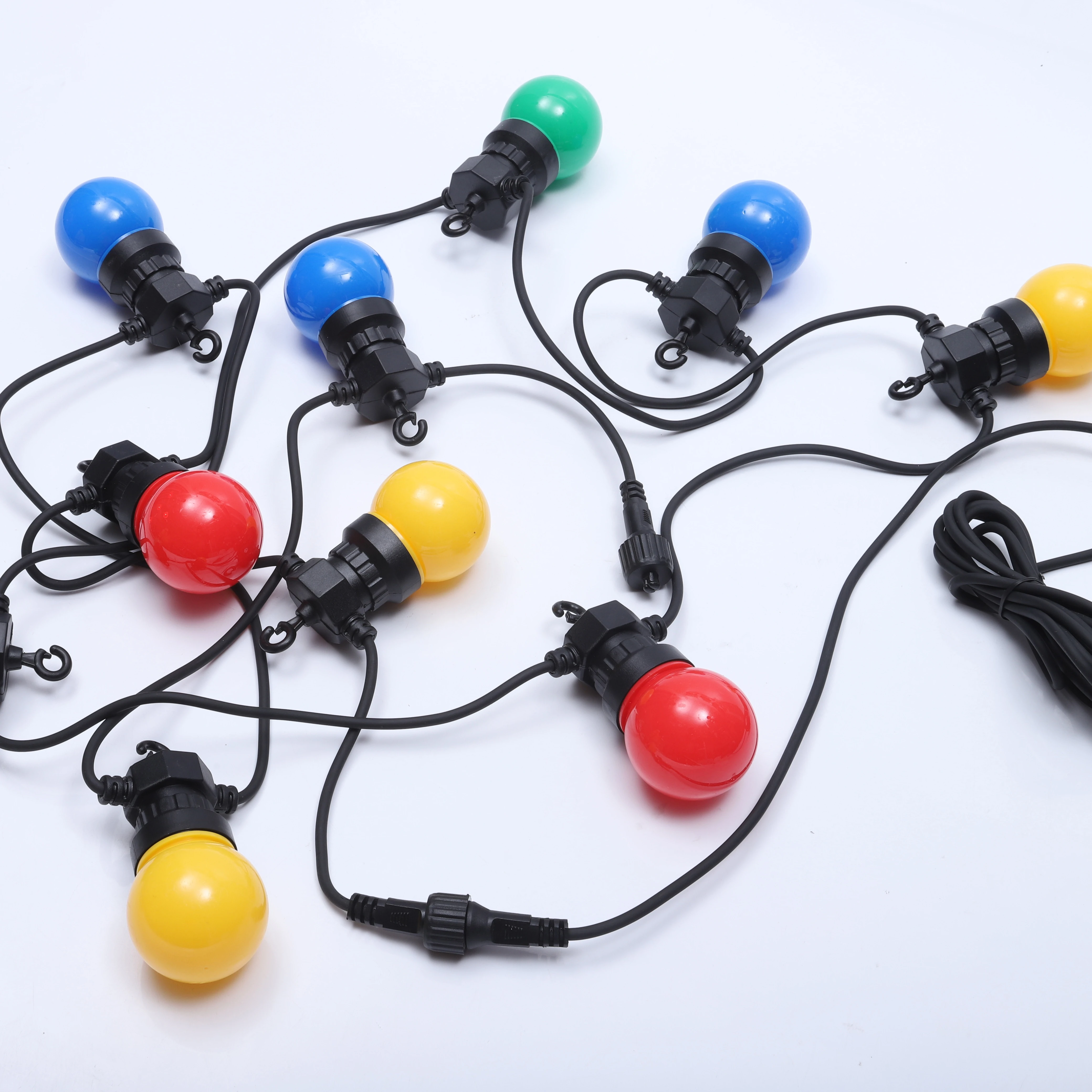 Светодио дный LED Открытый Multi Цветной G50 гирлянда глобусы Фея вечерние Рождество