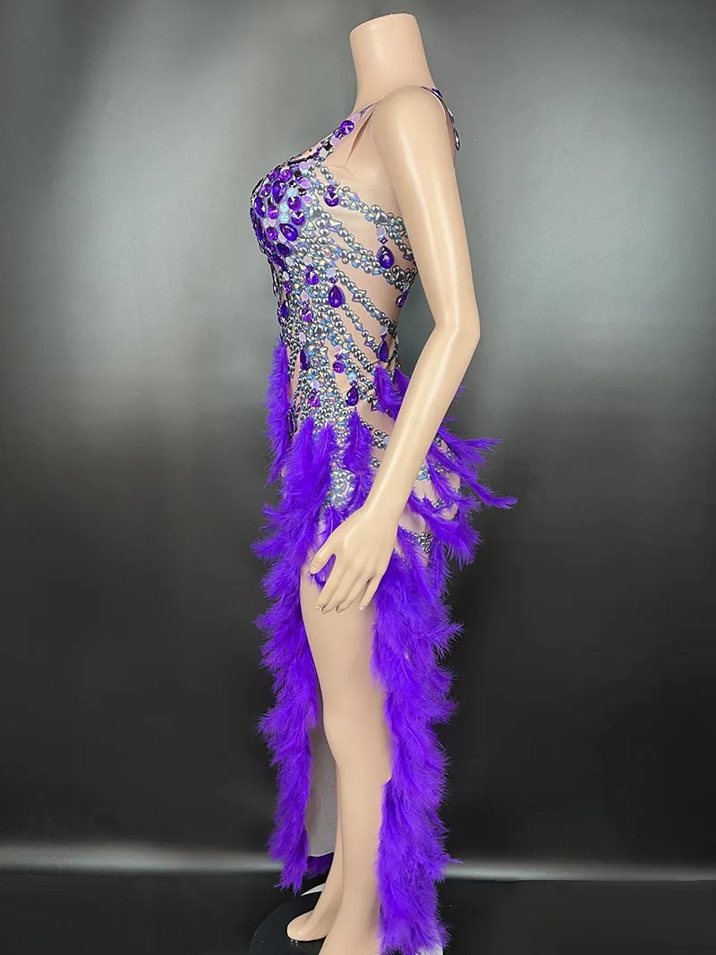 open lace back dress Custom Party Dress with Rhinestone Collar ☆ 𝙢𝙖𝙙𝙚-𝙩𝙤-𝙤𝙧𝙙𝙚𝙧 ☆  𝙋𝙡𝙚𝙖𝙨𝙚 𝙧𝙚𝙖 – Aisling Duffy main image 1