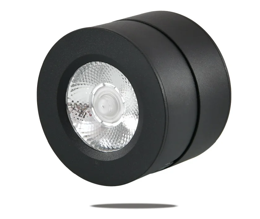 360 Degree Adjustable Rotatable Surface Mounted Cylinder 10W Foldable Led Ceiling Wall Cob Spotlight for Home Shop Hotel