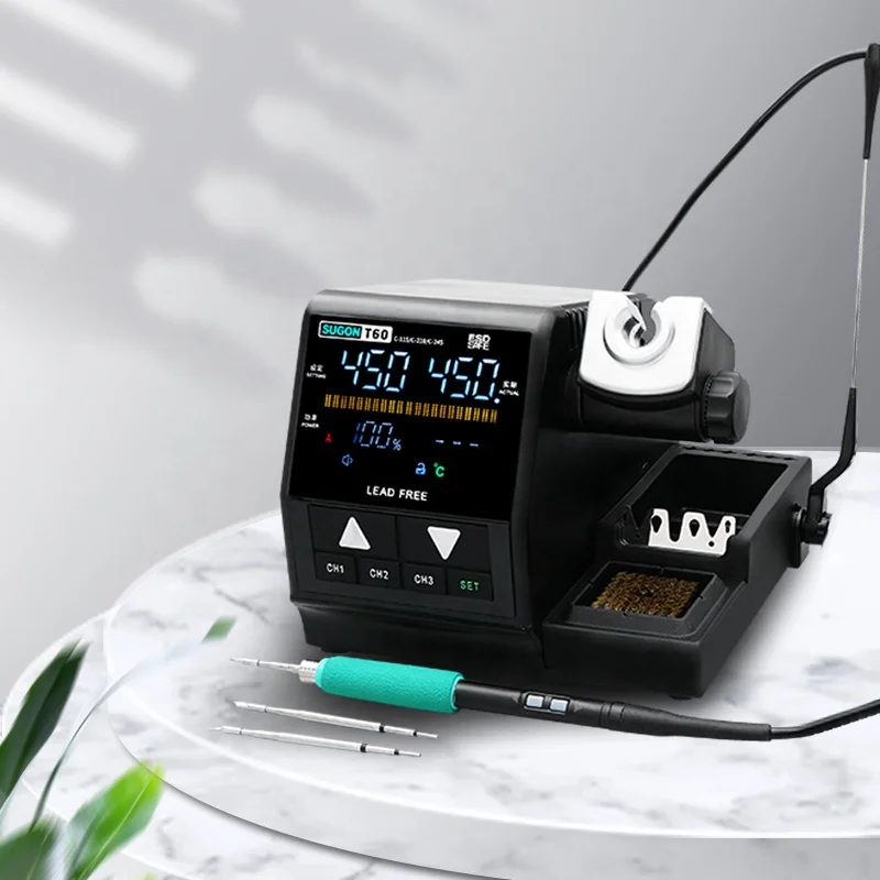 New Sugon T60 Fast Heating Soldering Stations 120W Heat up  Digital Soldering Irons Stations