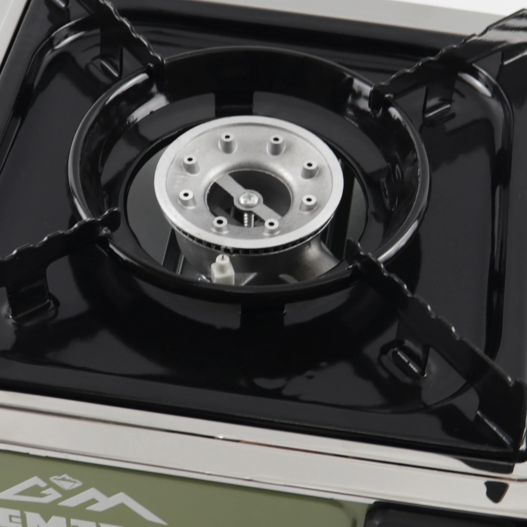 Portable Stainless Steel Butane/Propane Manual Simple Gas Stove for Outdoor Camping BBQ & Picnic Travel with Storage Box