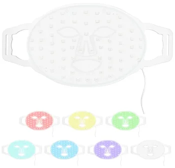 Home Beauty 7 Color Photon Light Therapy Silicone Facial Mask Face LED Face Mask