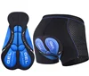 Silicone high-end double-sided printed cycling pants - blue