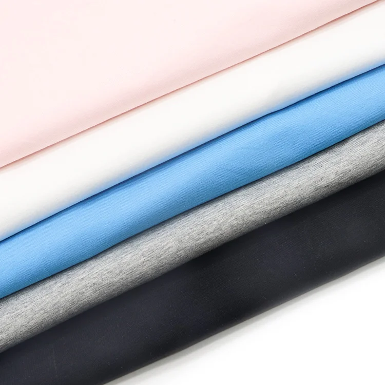 Custom Print Organic Cotton Jersey Fabric Comfortable 95 Cotton 5 Sp