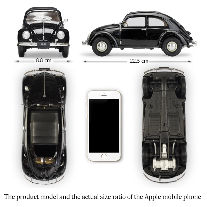  Venta al por mayor Welly Diecast Car Model Scale / Metal Volkswagen Beetle Alloy Model Children's Toy Car Decoration From