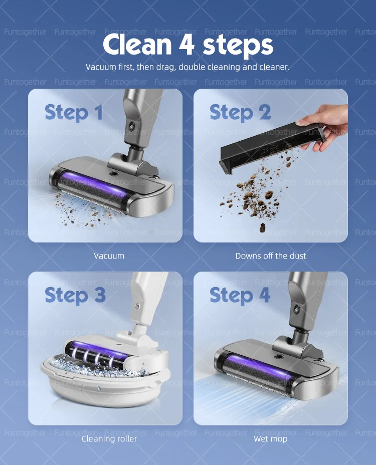 Home Use Handheld Rechargeable Floor Mopping Machine Multifunctional ...