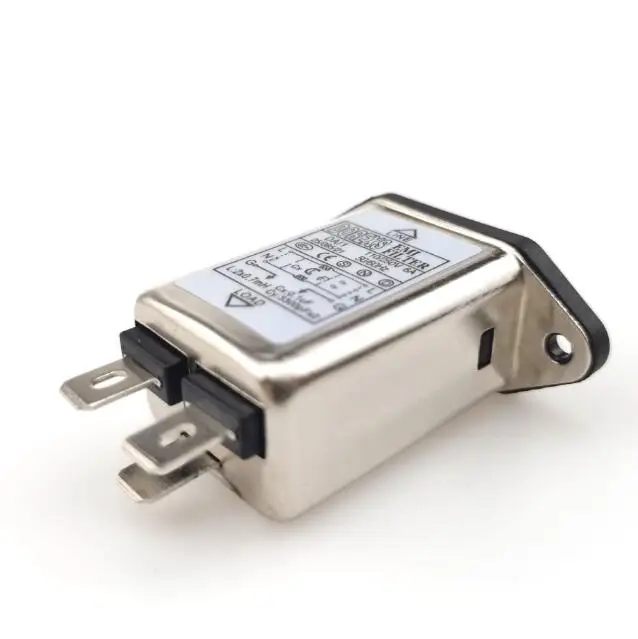 1A 3A 6A Single phase EMI filter AC Connector