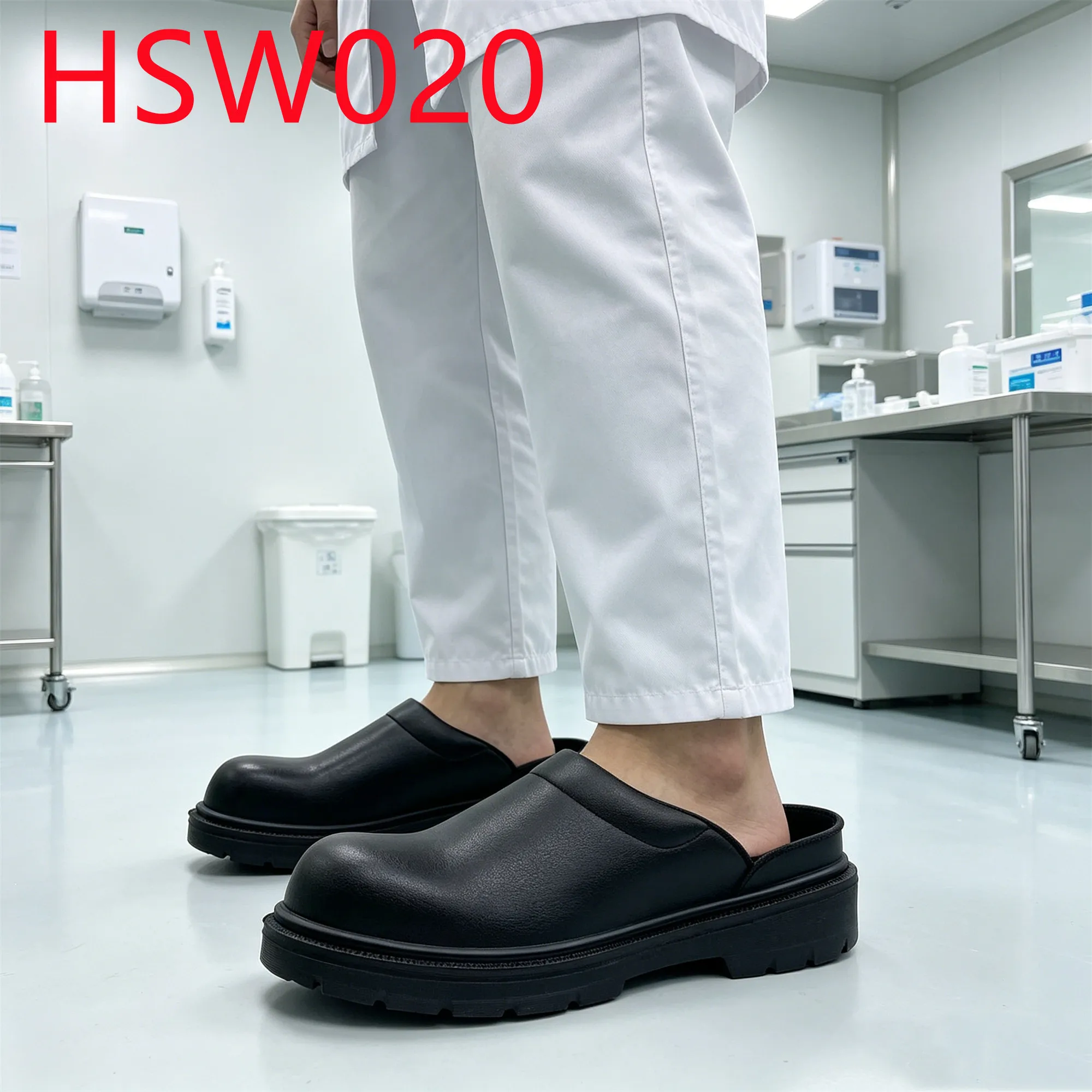 YYR,Drug Inspection Insulating Security Footwear with Steel Toe Sterile Production Anti-acid&alkali Sole Safety Clogs HSW020