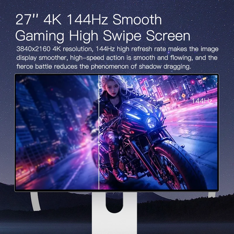 Kuycon P27K 27-Inch Gaming Monitor - 2K/4K/5K, 144Hz Refresh Rate