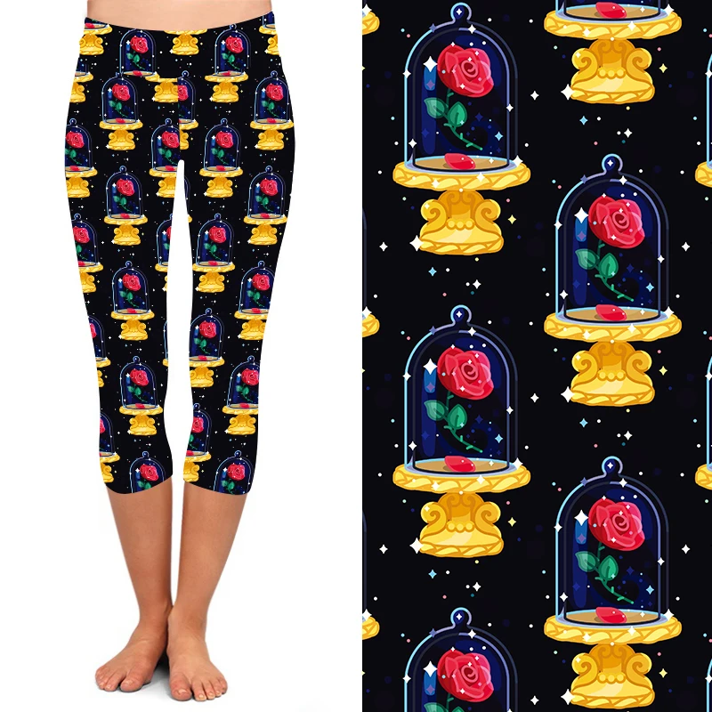 Buy Printed Capri Leggings,Buttery Soft 