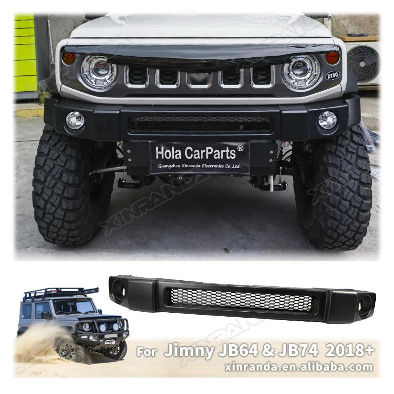 Jimny Bumper JB74 Accessories Plastic Narrow Front Bumper With Steel Skid Plate for Suzuki Jimny JB64 2024 2023 2022 2021 2020