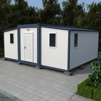 20 ft portable extension container house mobile expandable container house double wing modular expandable container house