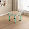 Escritorio verde menta + madera