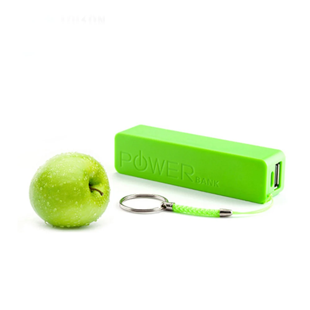 Shenzhen factory 2600 mAh Small Size Emergency Diy Finger key Chain Case Kit Power Bank