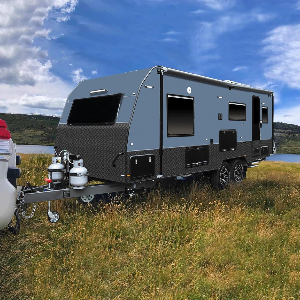 Malaysia Philippines Frp Camper Rv New Design Camper Trailer Caravan