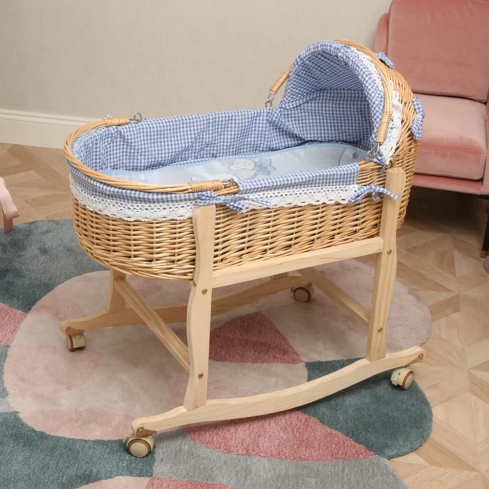 wicker cot bed