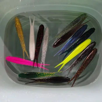 120mm 10g High Elastic TPR Fork Tail Soft Lure, Bite Resistant Floating Dual Color TPR Bait – Soft Lure – view 5