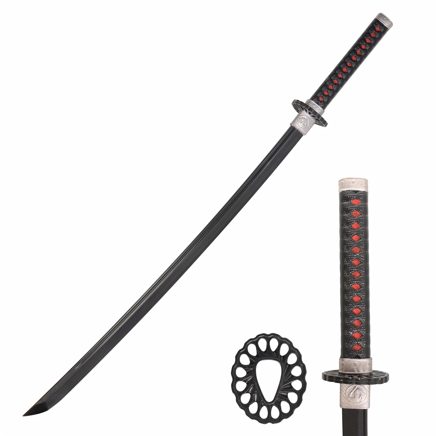 LOOYAR Espada samurái de espuma de poliuretano, juguete de arma katana  japonesa para Ninja soldado guerrero, disfraz de batalla, juego de  Halloween