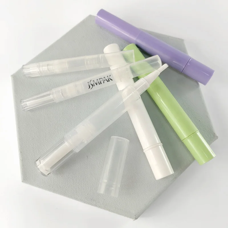 Customized Logo 2ml 4ml 6ml Plastic Tube Packaging Empty Nails Polish Serum Container Cuticle Oil Pen for Cosmetics
