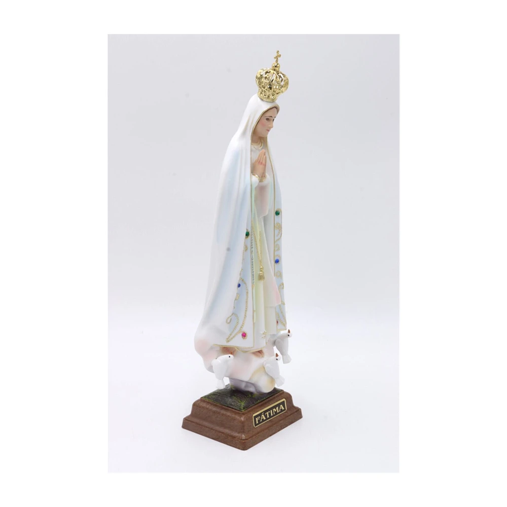 Religious Statue Our Lady of Fatima 9" Statue Figurine Virgin Mary Statue Christian Worship Sculpture