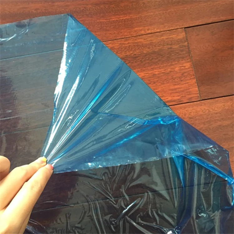 Good Weatherability PE Protective Film for Melamine MDF White Board 50cm Width Soft Hardness Blow Molding No Glue Residue