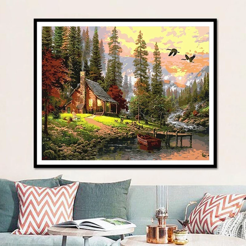 Diy Painting By Numbers Custom Acrylic Paint By Number On Canvas