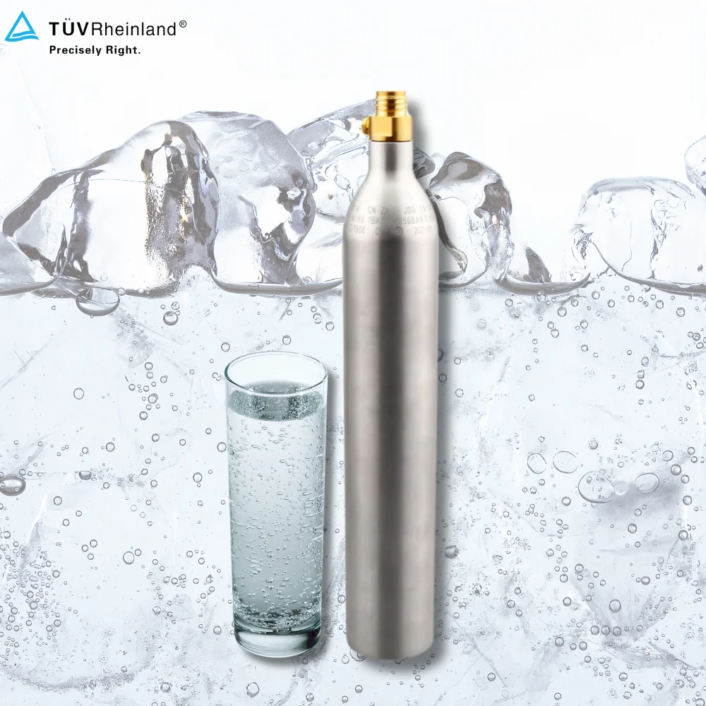 0.6L CO2 Cylinder for Carbonator - High Pressure Gas Tank