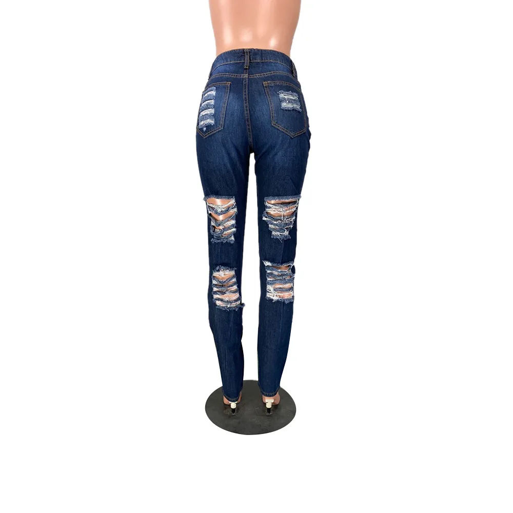 Wholesale Dark Blue Ladies Jean Women 