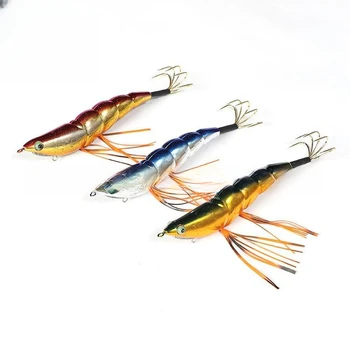 Cheery Factory Direct Luminous Egi Wooden Shrimp Squid Jig Metal Octopus Fishing Lure for Ocean Boat Fishing – Metal Jig – view 3