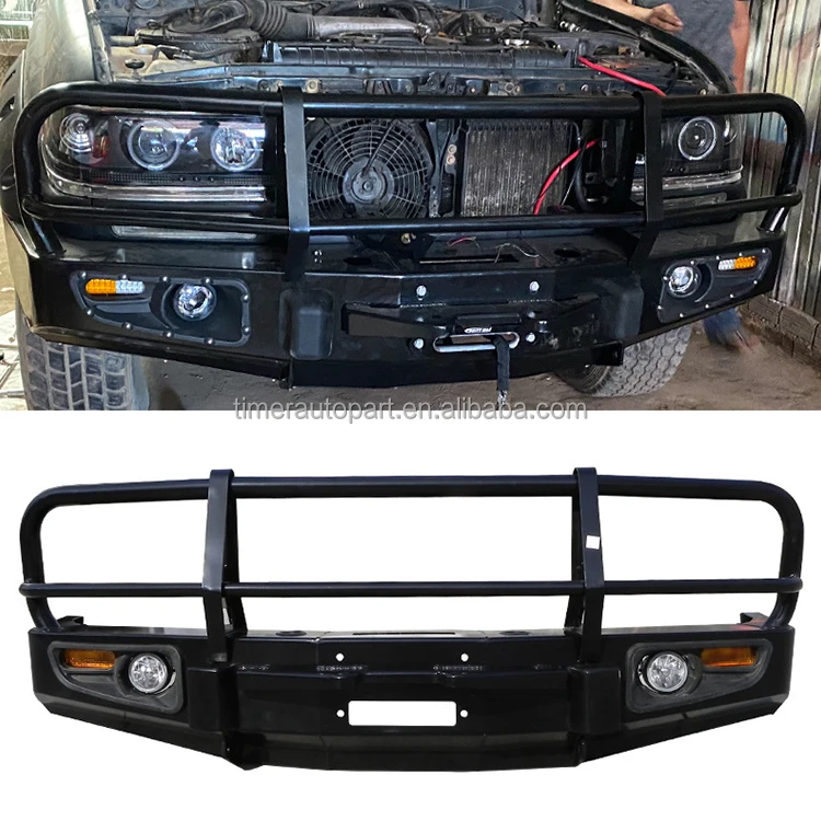 4WD Land Cruiser 80 Series Front and Rear Bumper with Tire Carrier Steel Hanger Bar Iron Bars for Construction for Sale