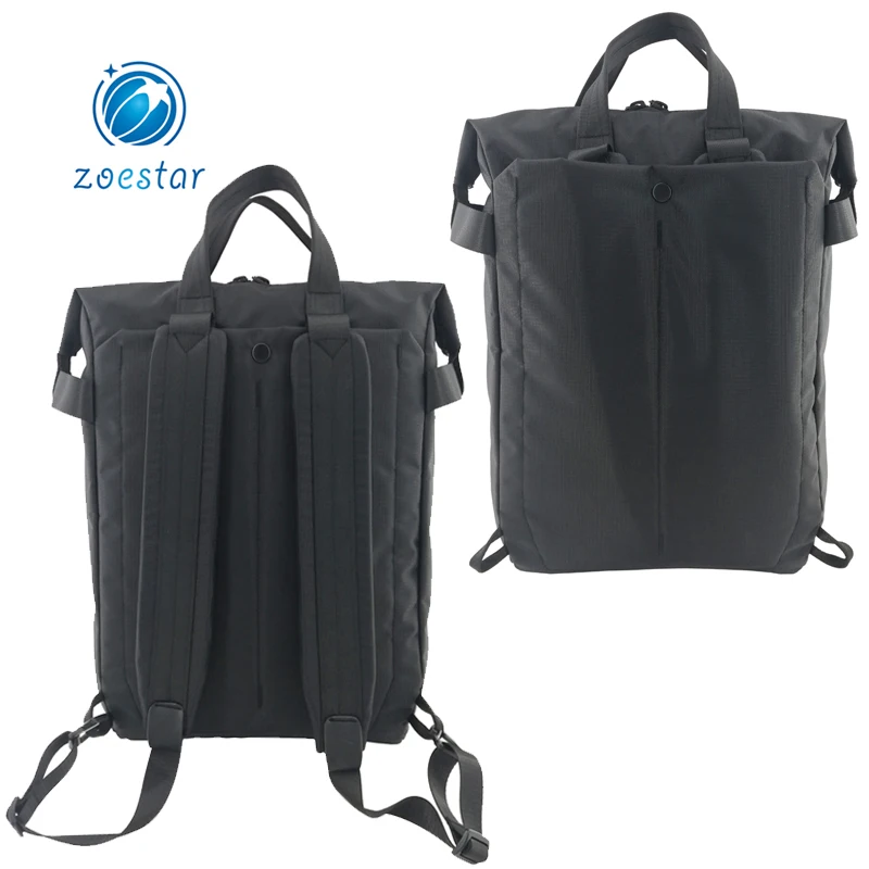 2-in-1 Lightweight Nylon Tote Bag Sleek Water-Repellent Design for Travel Business Casual Zipper Closure-Laptop/Tablet Backpack supplier