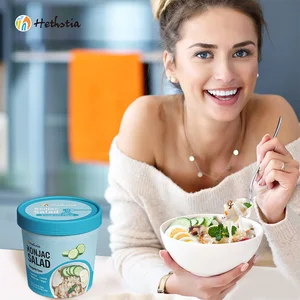 Vinaigrette Flavored Instant Shirataki Salad Noodles Zero Calorie Vegan Gluten Free Box for Adults Light Diet