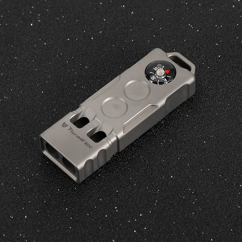 Original Factory Wholesale Outdoor Wilderness Adventure Aluminum Alloy Digital Survival Whistle 2-in-1 Compass Pocket
