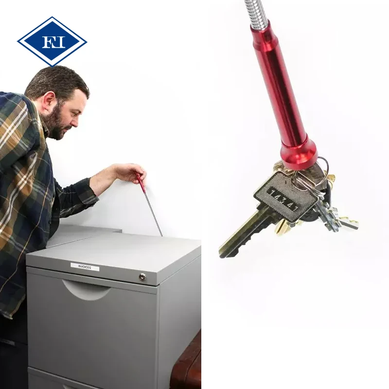 Flexible Claw Pick up Tool With Magnetic Led Light Flexible Grabber for Corner Garbage Unclog the Drain Cleaning Tool