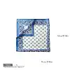 Blue white floral square scarf Bandanas