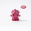 Mignonne petite poudre de cristal changeant de couleur de dragon
