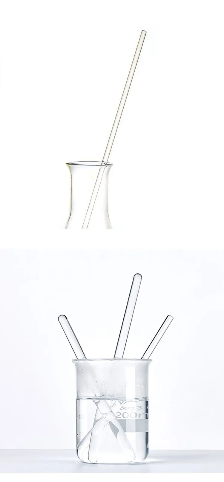 Factory Price Test Tube Glass Stirrer Rods Beaker Stirring Glass Rod