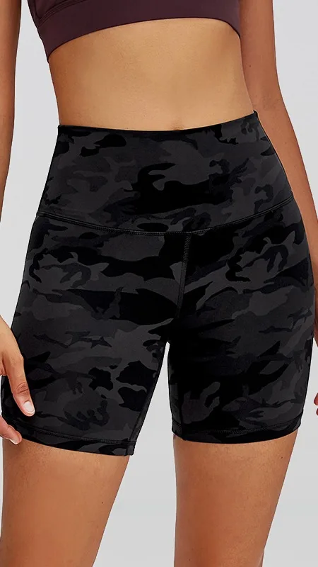hot summer biker shorts athletic fitness camo compression shorts