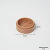Cesta vaporera marrón de 4 cm.