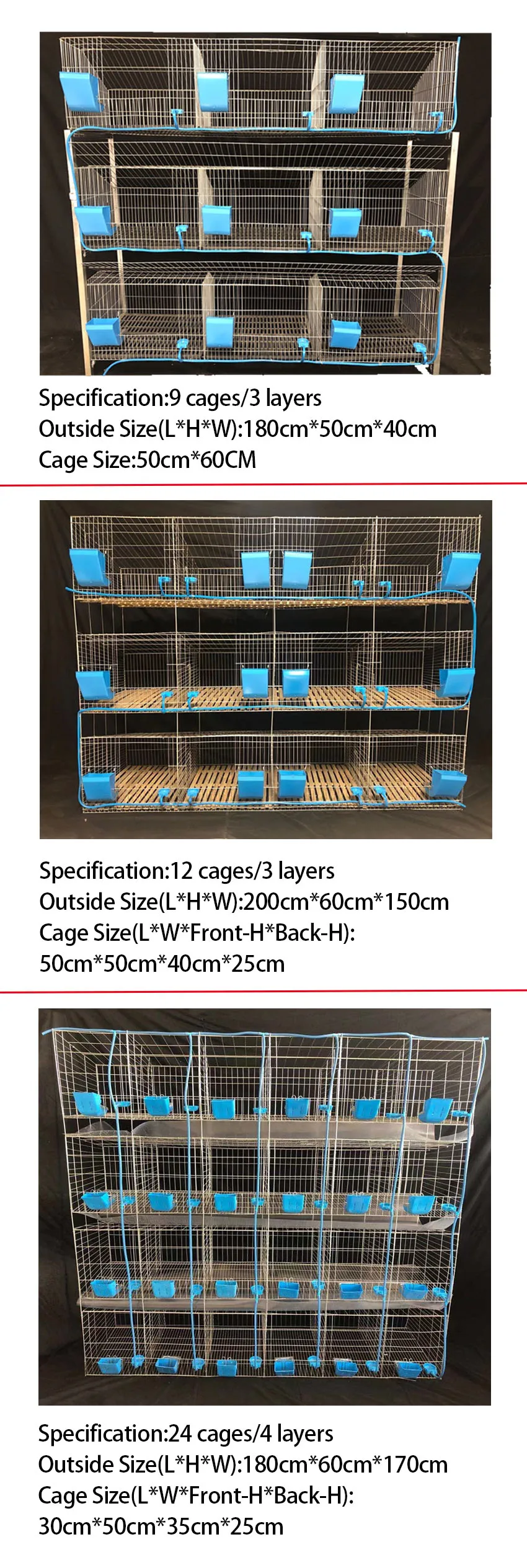9/12/24 Cells Industrial Rabbit Cages Commercial Breeding Farm Meat ...