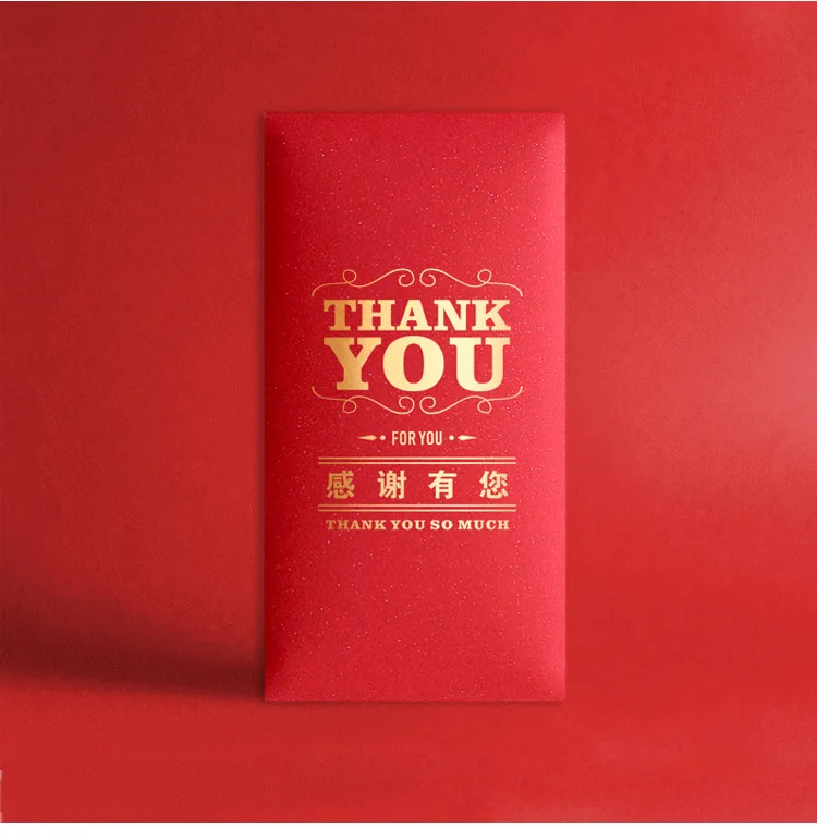 Эксклюзивный конверт из фольги с принтом на заказ, горячее тиснение, красный пакет, китайский новогодний красный карман, традиционный Гонконг Бао