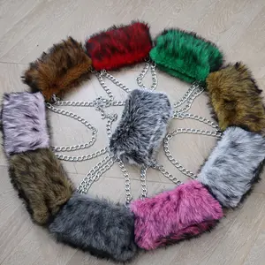 BUSY GIRL RS1020 Fur Bags for Women Plush Clutch Faux Fur Underarm Bag Shoulder Bag Women's Evening Bag Custom for Ladies 2026