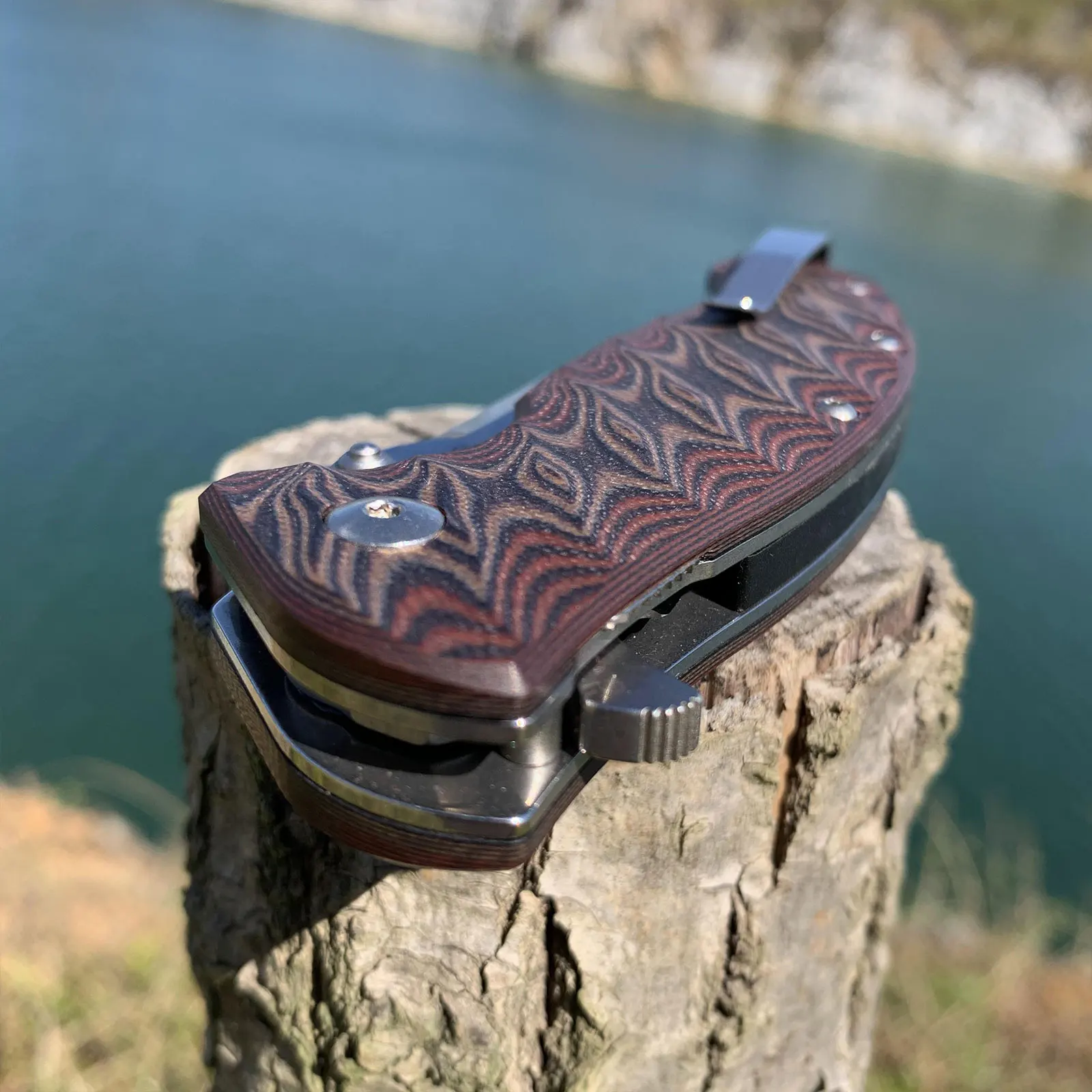 SANRENMU 1005 EDC Outdoor Survival Camping Pocket Folding Knife