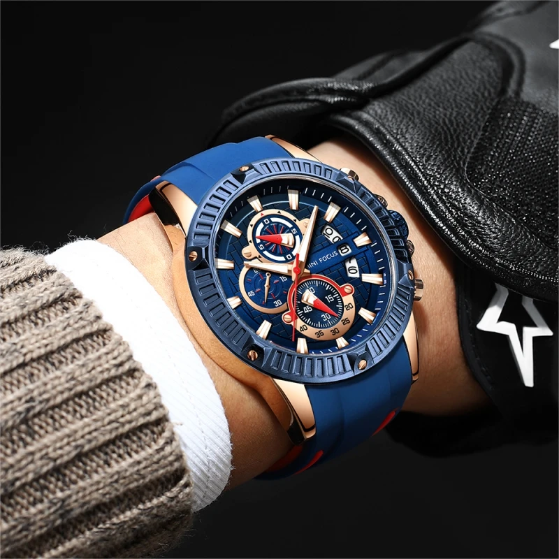 2022 Quartz Watches Mini Focus 0244 - Sport Men's Chronograph