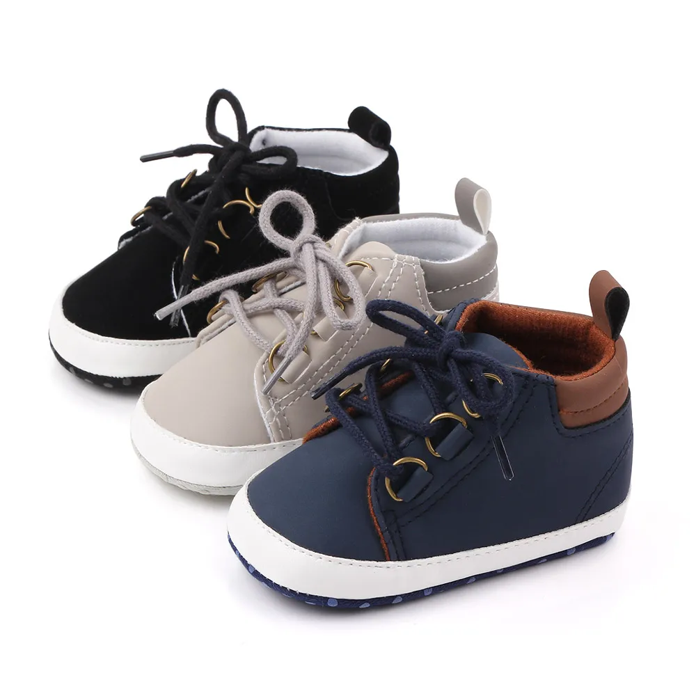 Unisex High Quality 2024 Spring Autumn Style Casual Shoes Anti-Slip Soled Toddler Walking Shoe Boys 6-12-15 Months Plaid Style