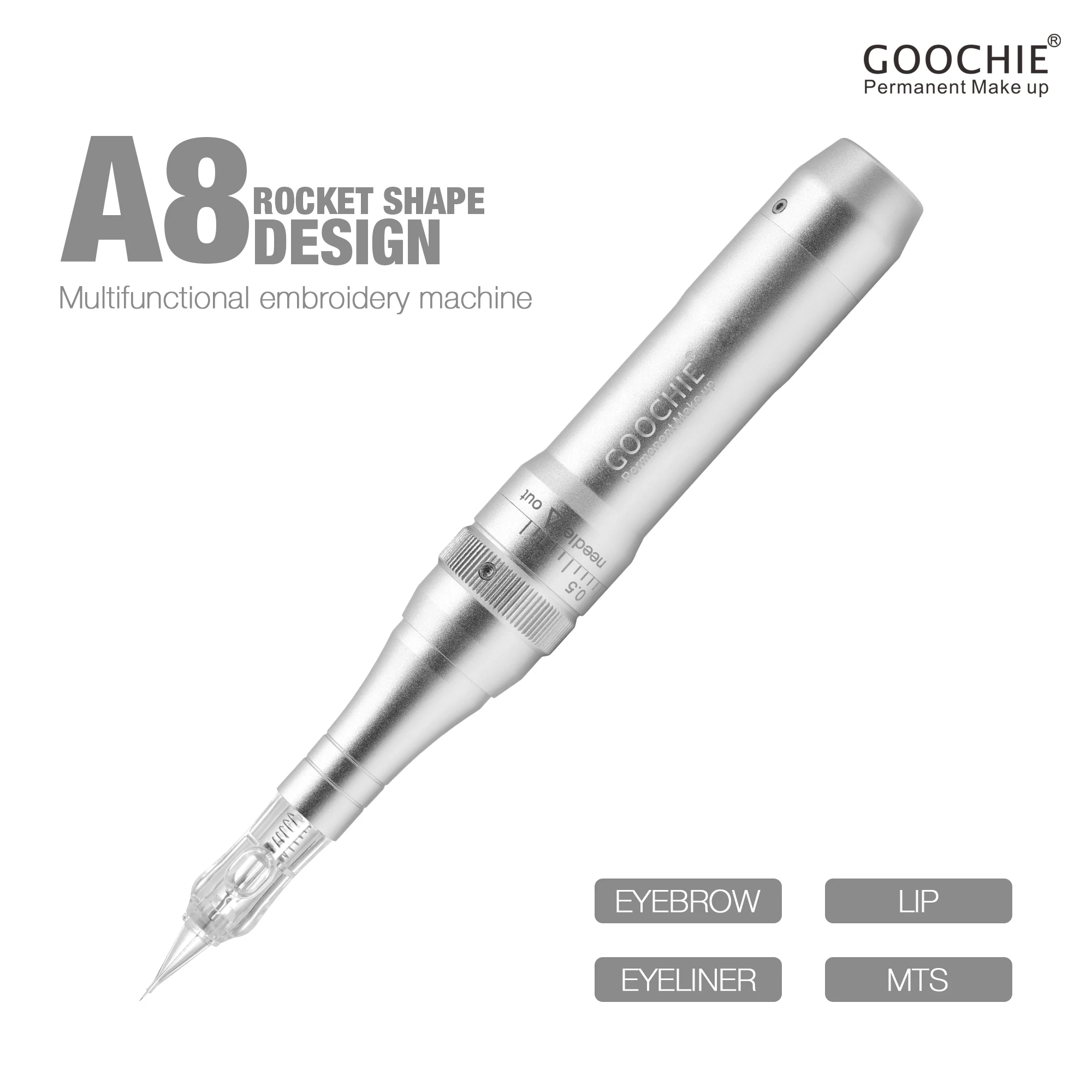 Goochie A8 Rotary Digital PMU Micropigmentation Permanent Makeup Machine Tattoo Machine