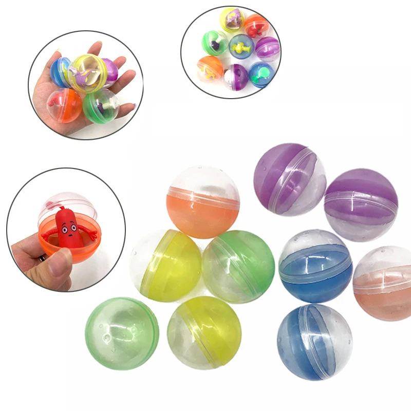 50mm Funny Children Toys Capsule Plastic Empty Eggshell Rainbow Color ...