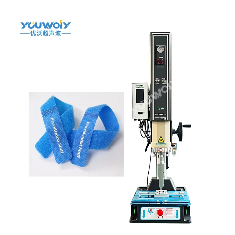 Digital HMI Ultrasonic Lanyards Welding Machine Welding  Nylon Ribbons  Webbings Satin Lanyards Welder