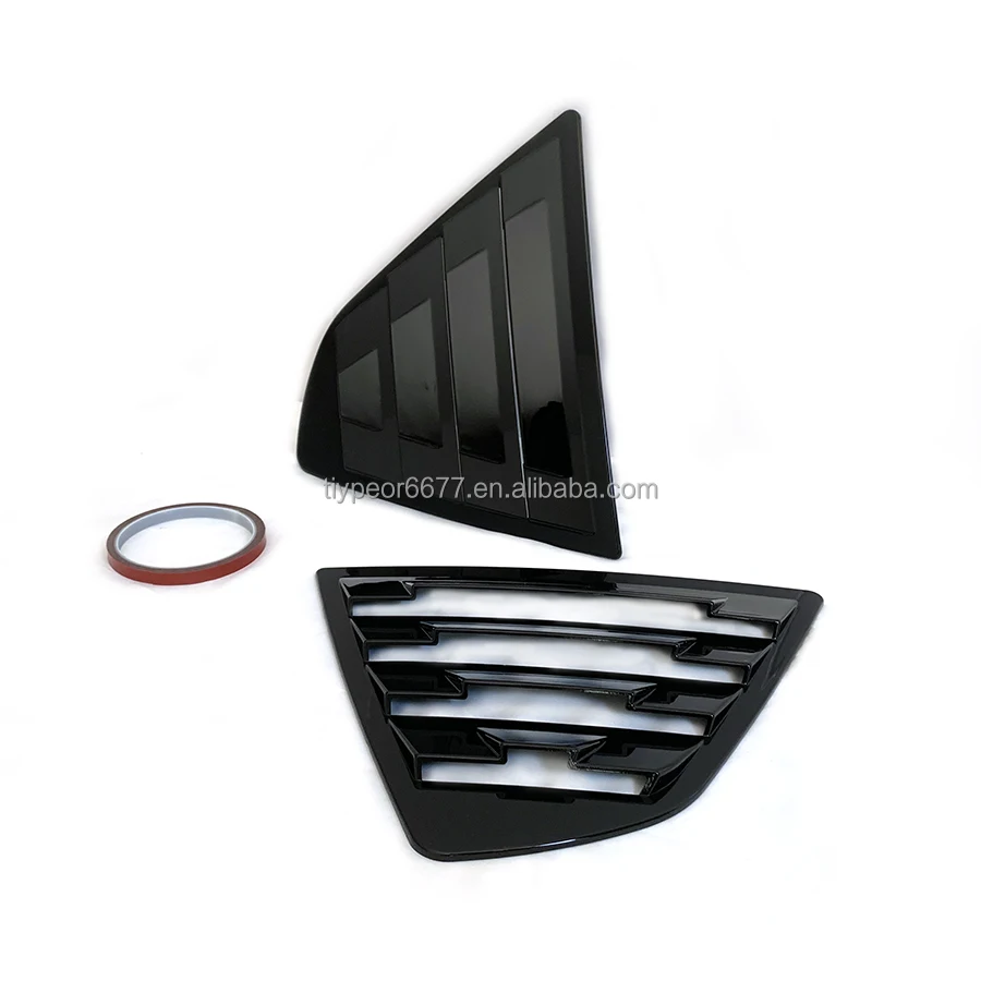 product for toyota camry 2018   2023 accessories sporty car auto exterior rear side window louvers air vent scoop shadestrim blinds-7