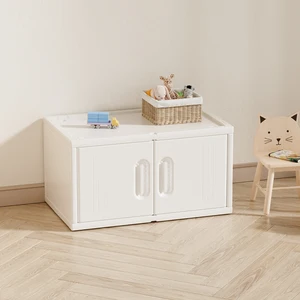 Baby Furniture Plastic Kids Toy Storage Chest Corner Cupboard Rack Drawer Toy Storage Organizer Shelf Children Kids Cabinets